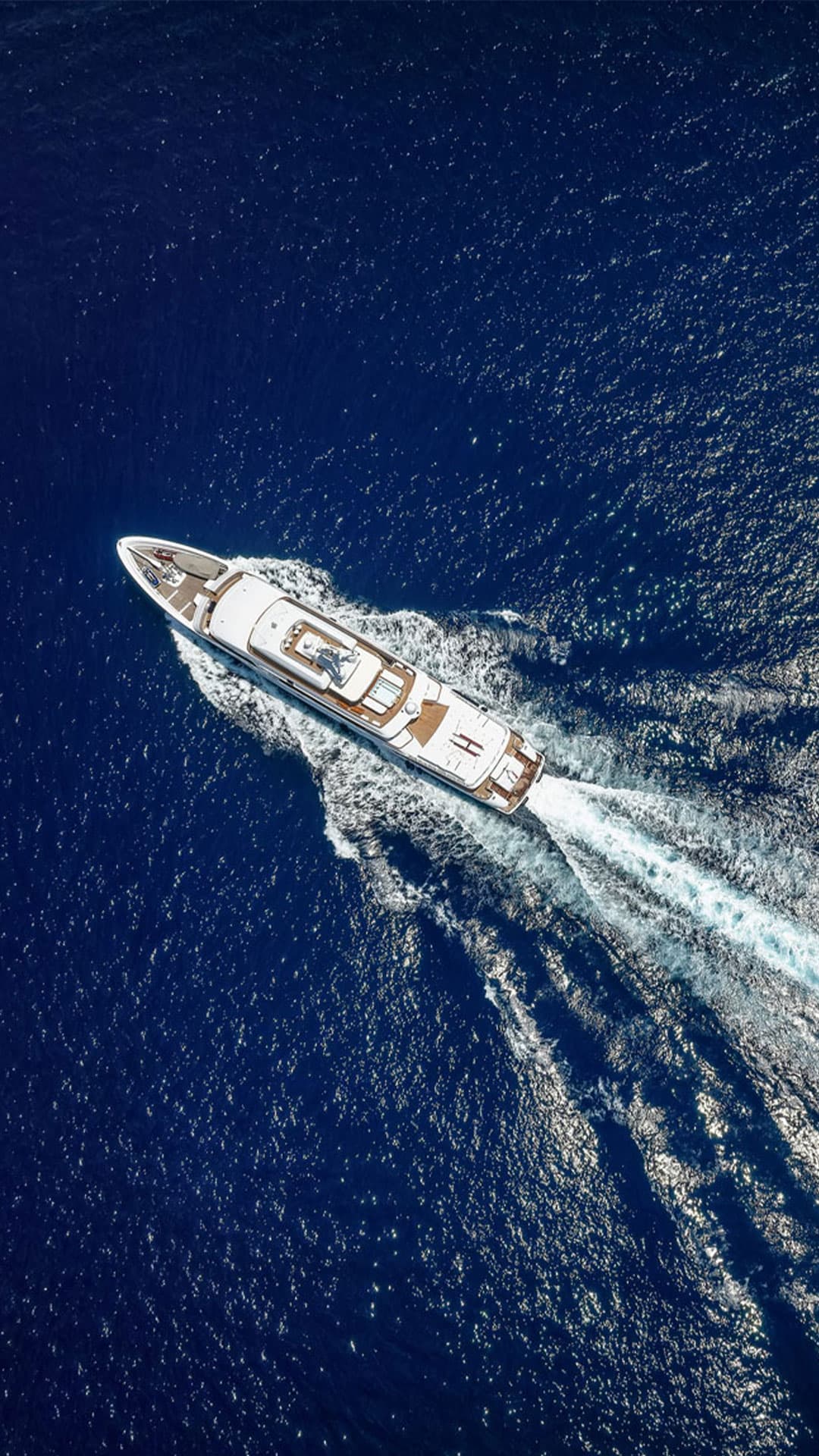 Boat cruising across open water